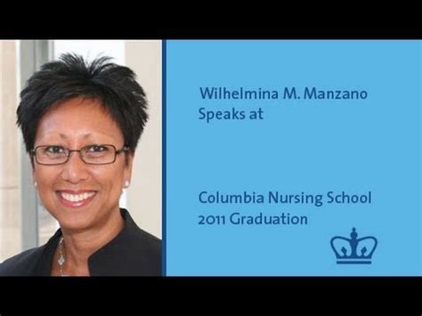 Wilhelmina M. Manzano Speaks at Columbia Nursing School Graduation - YouTube