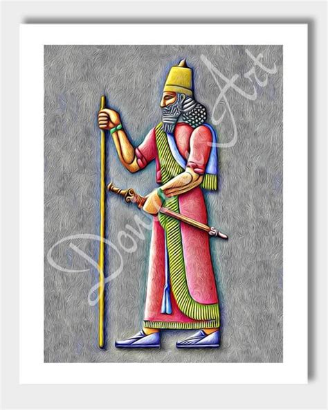 Assyrian Art Solider of Assyria Assyrian Paintings Assyria - Etsy ...