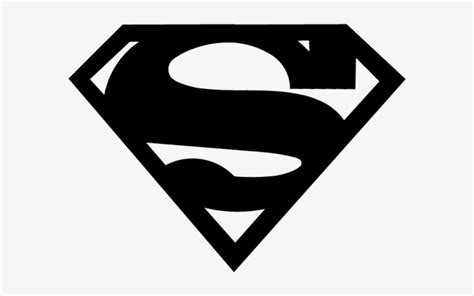 Black Superman Png Logo Vector - Superman Logo Black And White Transparent PNG - 600x600 - Free ...