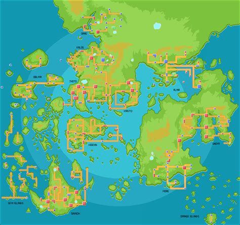 Map of the Pokemon world | Pokemon pictures, Pokemon, Pokemon regions