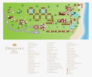 Dreams Tulum Resort & Spa Map - 2500x2125 PNG Download - PNGkit