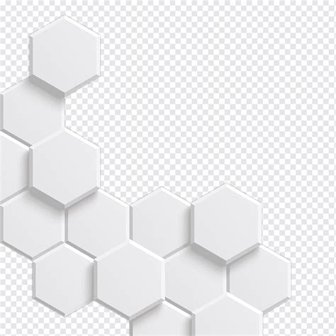 White hexagonal pattern, hexagon, exquisite designs, transparent ...