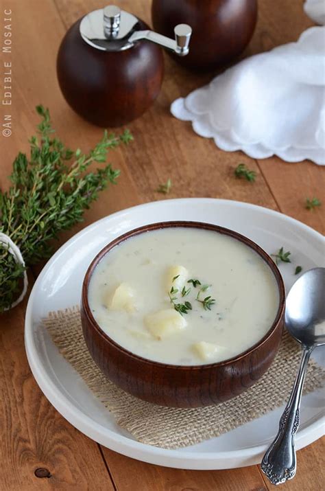 Creamy Potato Onion Soup - An Edible Mosaic™