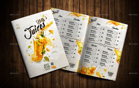 Fruit Juice Menu, Print Templates | GraphicRiver