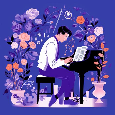 Man Playing Piano Vector Art Print Free Stock Photo - Public Domain Pictures