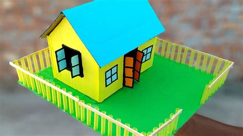 How to make a cardboard house making with dimension-Dian crafts - YouTube