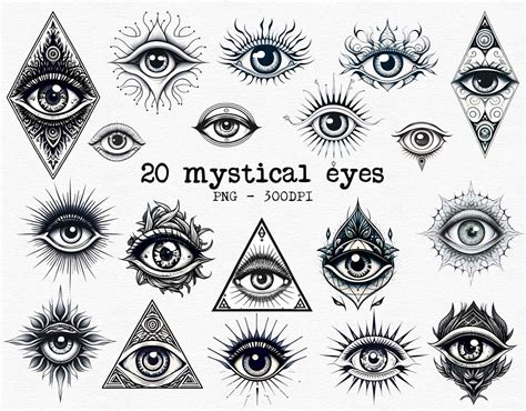 Mystical Eye Clipart Evil Eye Png Mystical Png Third Eye Png - Etsy