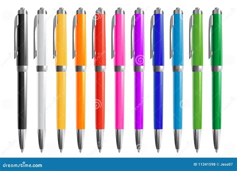 11 Colorful Pens Royalty Free Stock Photos - Image: 11341598