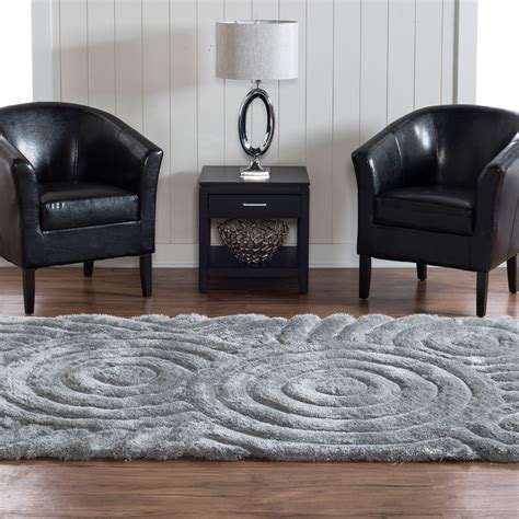 Linon Links Collection Area Rug, Circles, Gray, 8ft x 10ft - Walmart.com