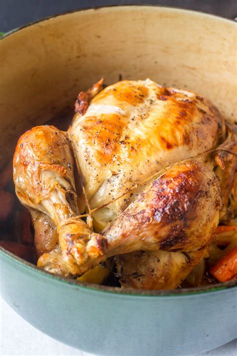 Dutch Oven Whole Roast Chicken Recipe - Smells Like Home