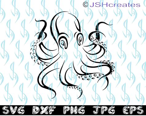 Octopus svg Squid svg Octopus SVG Silhouette Cut File | Etsy