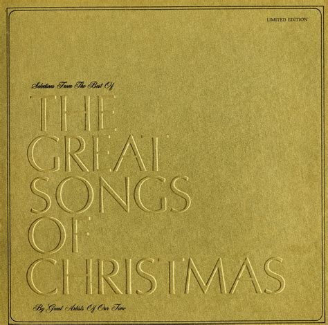 Goodyear - Great Songs of Christmas Best of 1966 (GY1966) - Christmas ...