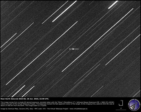 Near-Earth Asteroid 2023 BU extremely close encounter: image, video and ...