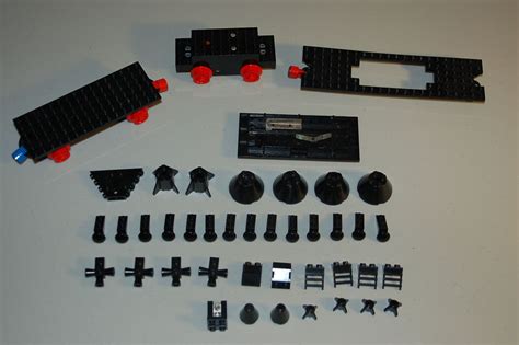 Vintage LEGO train carriage wheels magnets bumpers ladders motor engine ...