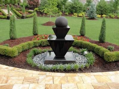 Gist Double Oblique Fountain with Ball | Water Feature Pros