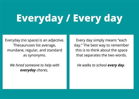 When To Use Every Day And Everyday - BusinessWritingBlog