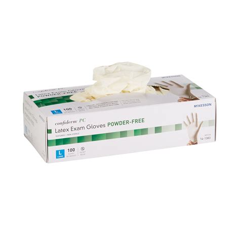 McKesson Latex Exam Gloves, Powder-Free Disposable Medical Gloves ...