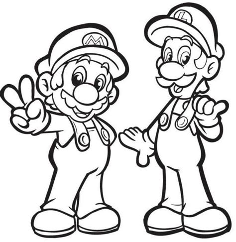 Mario And Luigi Drawing at GetDrawings | Free download