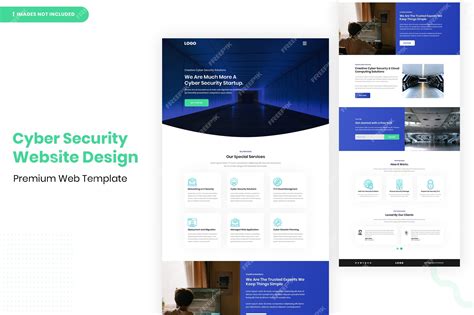 Premium PSD | Cyber Security Website Design Template