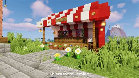 Minecraft Market Stall | Minecraft architecture, Modern minecraft ...