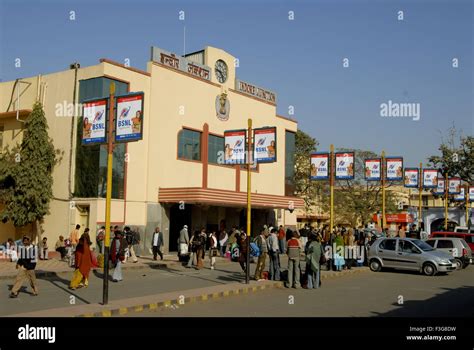 Railway station view; western railway Indore ; Madhya Pradesh ; India ...