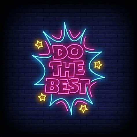 Do the best neon signs style text Vector | Premium Download