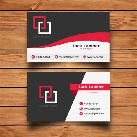 Modern simple business card template Vector | Free Download