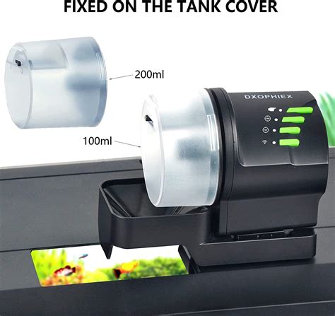 DXOPHIEX WiFi Fish Feeder - Automatic Dispenser for Aquarium & Turtle ...