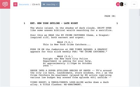 TV Script Format 101 — Examples of How to Format a TV Script