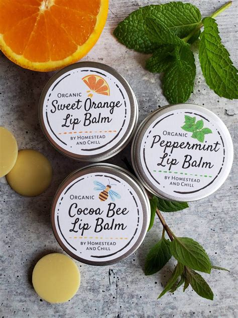 Organic Lip Balm - 3 Pack Variety ~ Homestead and Chill