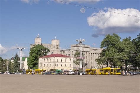 Minsk, BELARUS - June 23, 2022 : Traffic on Independence Avenue. it is the Longest Street in ...