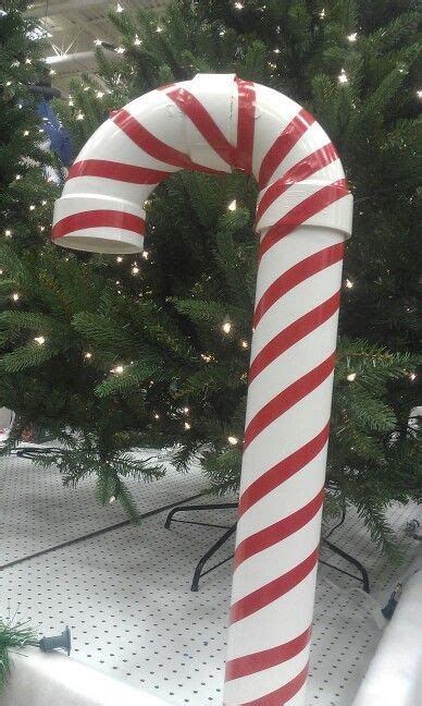 Pvc pipe candy cane | Christmas diy, Christmas yard decorations ...