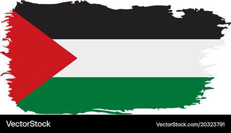 Palestine flag Royalty Free Vector Image - VectorStock