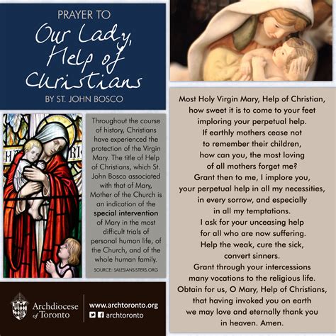 Archdiocese of Toronto | Catholic faith prayer, Saint quotes catholic, Catholic mother