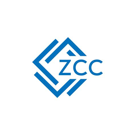 ZCC technology letter logo design on white background. ZCC creative ...