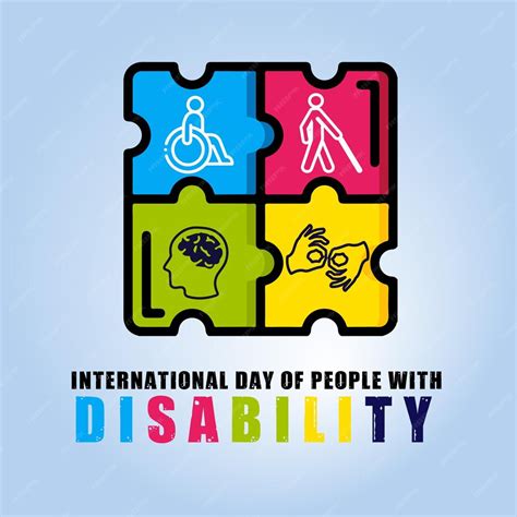 Premium Vector | International day of people with disability