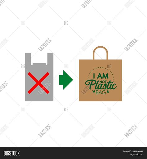 No Plastic Campaign. Vector & Photo (Free Trial) | Bigstock