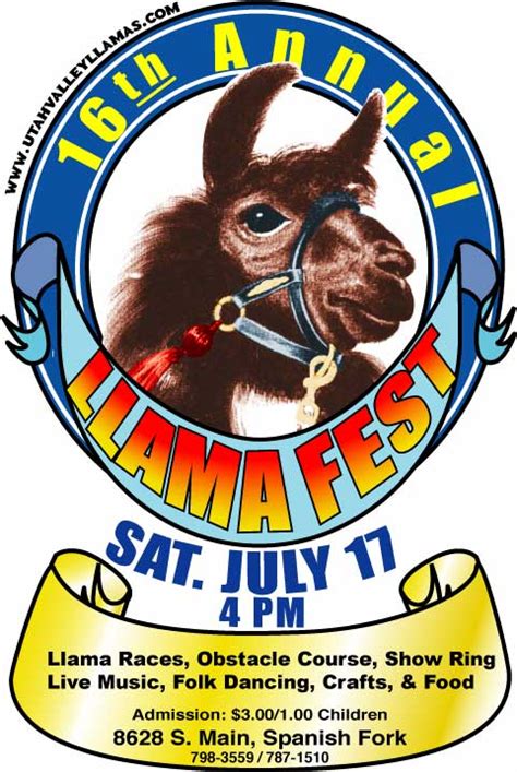 16th Annual Llama Fest - Radha Krishna Temple in Utah