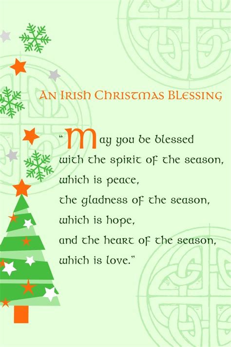 Printable Irish Blessing for a Joyful Christmas Season