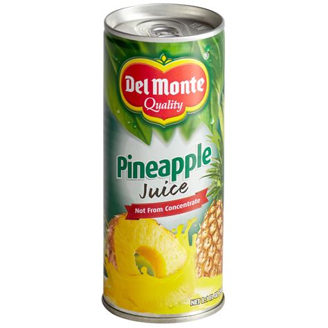 Del Monte 8.1 fl. oz. 100% Pineapple Juice - 24/Case