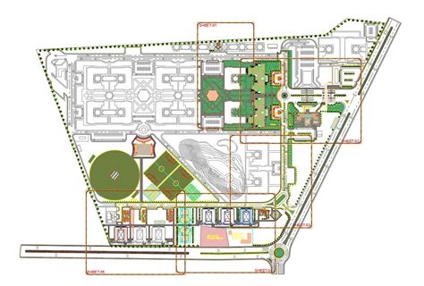 Landscape Master Plan Design AutoCAD File - Cadbull