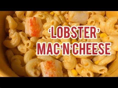 Lobster Macaroni and Cheese With Imitation Lobster Recipe - YouTube | Imitation lobster recipe ...