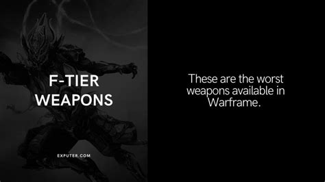 Warframe Weapon Tier List - Best and Worst Weapons - eXputer.com