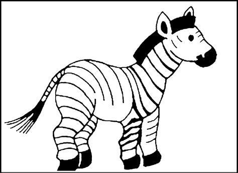 Zebra Coloring Page Printable