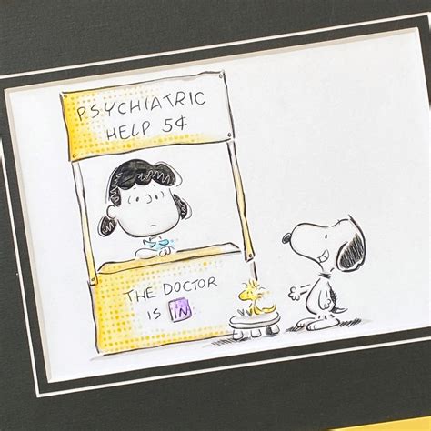 Snoopy, Lucy the Doctor is in Inspired Print, Snoopy Art, Illustration ...