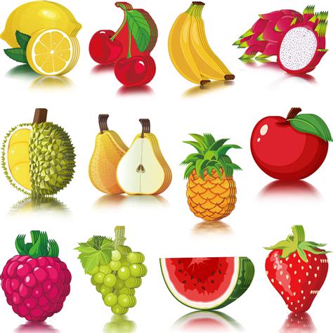 Buy 48 Pcs Tutti Frutti Party Colorful Fruit Cutouts Lemon Cutout ...