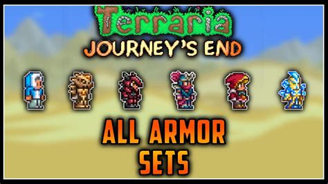 All Armor Sets in Terraria Journey's End (Outdated) - YouTube