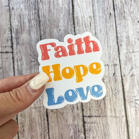 Faith Sticker Pack 11 Waterproof Stickers Faith Christian | Etsy