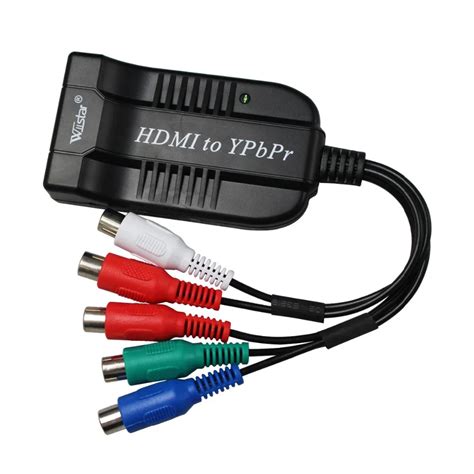 Wiistar HDMI To Ypbpr RGB Converter HDMI to Component L/R audio Adapter 1080P for HDTV 5 RCA to ...