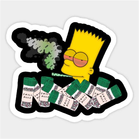 Bart Simpson High - Simpsons - Sticker | TeePublic